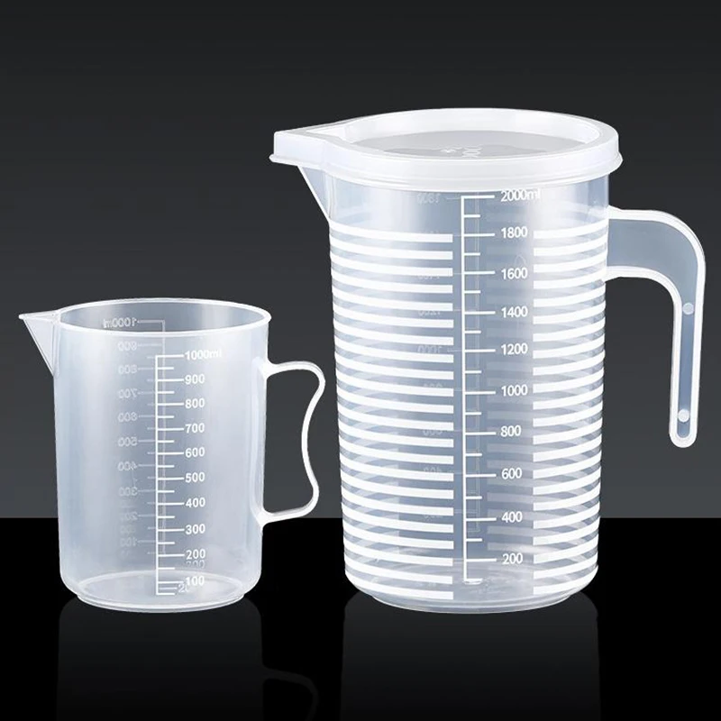 

Food-Grade Measuring Cup with Graduated Scale .Large Plastic Jug for Milk Tea Shop Heat Resistant Kitchen Measuring Tool 〔2025E〕