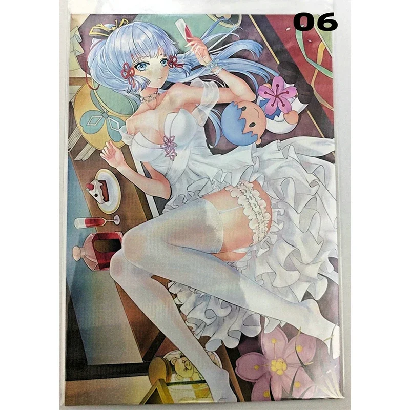 Anime Goddess Story Yae Miko Furina Kamisato Ayaka cartoline Laser gioco carte da collezione regalo di compleanno di natale giocattolo per bambini