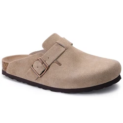 Kidmi Pantofole in pelle scamosciata di sughero per donna Zoccoli classici in sughero Pantofole antiscivolo Moda Uomo Ciabatte Nuove zoccoli in pelle scamosciata da donna Pantofole