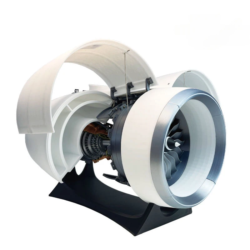 Modelo de motor Turbofan de aviación, velocidad ajustable, luminoso, tecnología de impresión 3D, enseñanza, adornos de escritorio de alta gama, juguete de Boutique