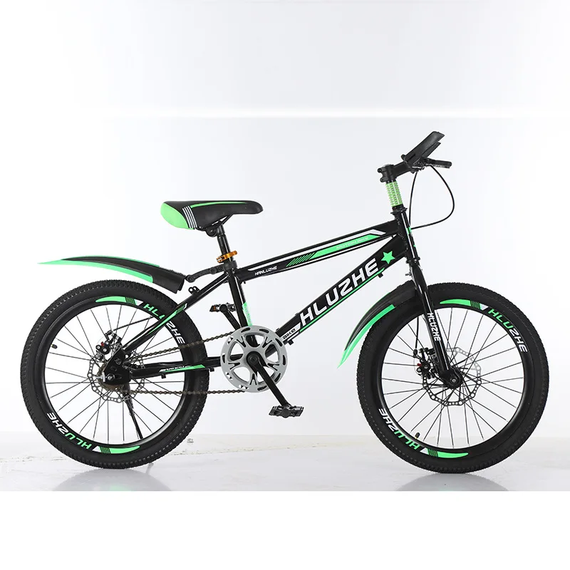 Vélo Enfant Garçon FUROMG 20 Pouces Acier Carbone 6 Vitesses Vert - Freins Disque