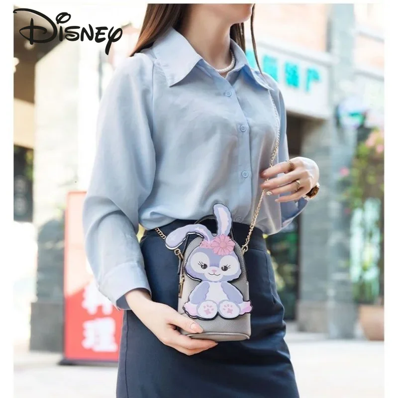 Disney estrela delu moda feminina saco de compras de alta qualidade mini bolsa de ombro dos desenhos animados moda corrente das crianças crossbody saco