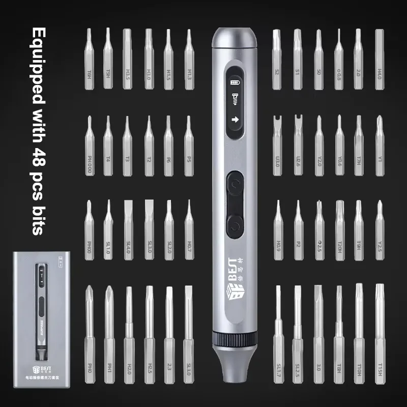 50 في 1 مجموعة مفكات إلكترونية دقيقة مع 48 قطعة لقم سائق مغناطيسي قابل للاستبدال للإلكترونيات أدوات إصلاح المنزل #4