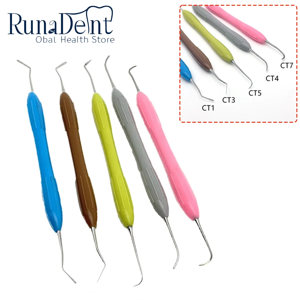 Dental Composite Spatula Silicone Resin Filler Instrument Set for Aesthetic Restoration Dentist Lab Tools