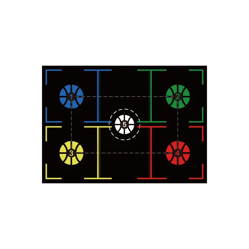 

Баскетбольный тренировочный коврик для ног, бесшумный спортивный вспомогательный реквизит для тренировок, оборудование для игрока с управлением мячом