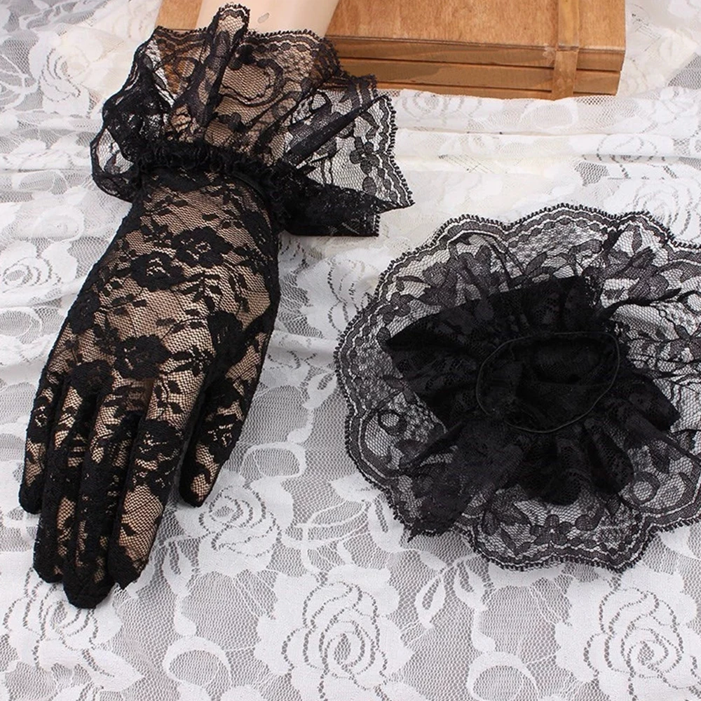 Vendita calda alla moda Outdoor Daily Indoor Guanti da donna Guanto Party Poliestere elasticizzato Abito da sposa traspirante