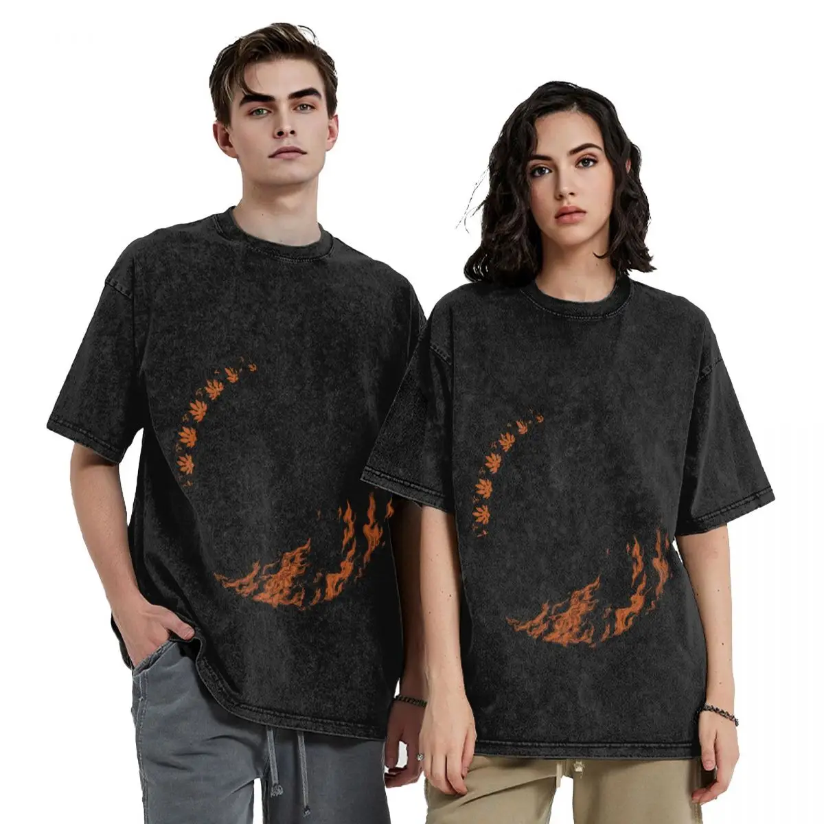 Camiseta Shinobi con figuras de anime, camiseta gráfica vintage personalizada, camisetas para hombres de alta calidad