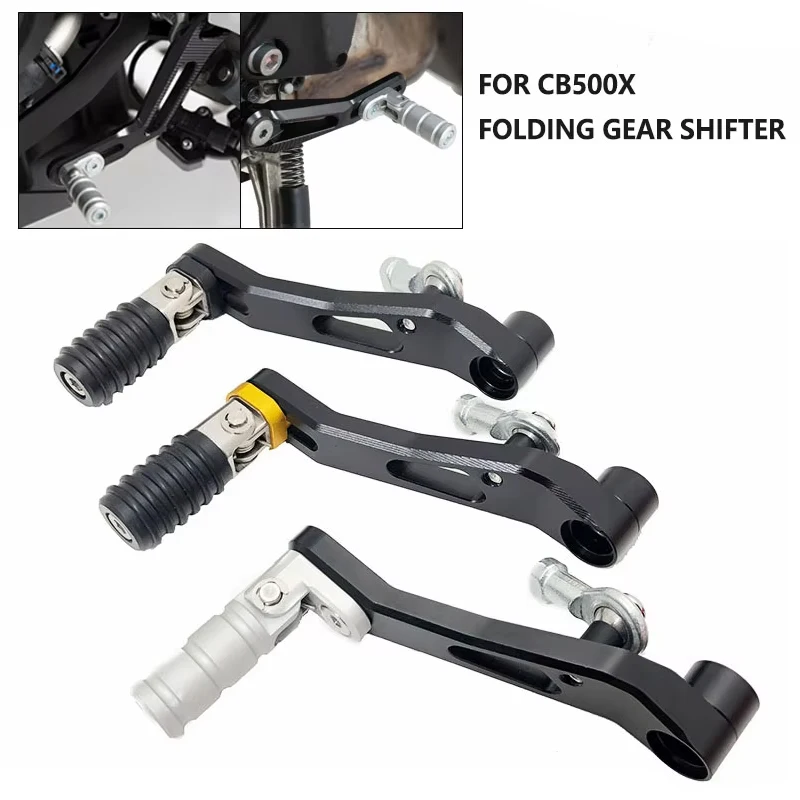 

Aluminum Adjustable Folding Gear Shifter Shift Pedal Lever For HONDA CB500X CBR500R CB500F CB500 X 500X 2013-2023 Motorcycle