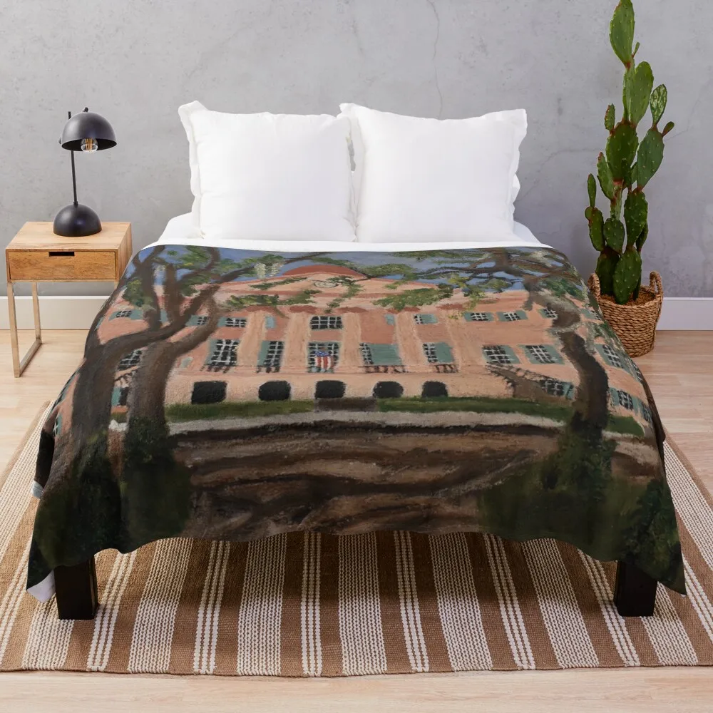 The Cistern Yard College of Charleston Throw Blanket Softest Blanket Blankets Sofas Of Decoration manga