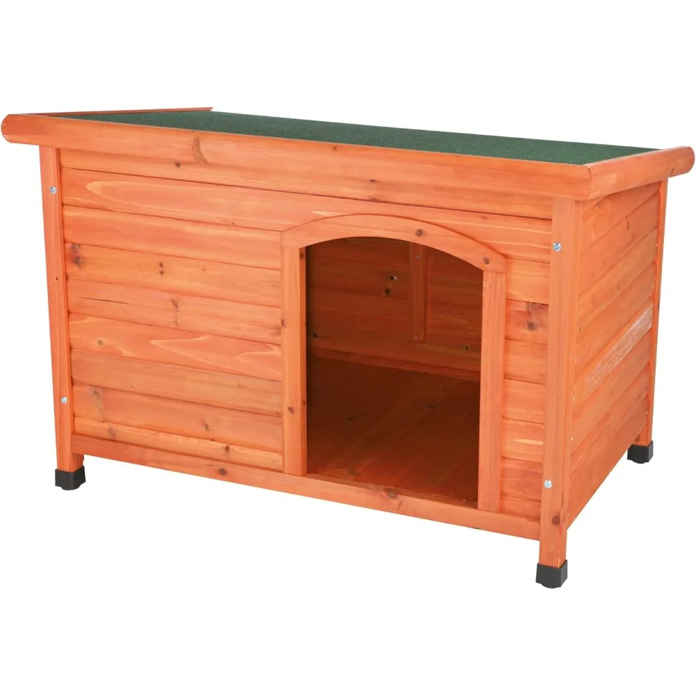 

Large Glazed Pine Dog Club House, Suitable for Multiple Pets, Easy Assembly