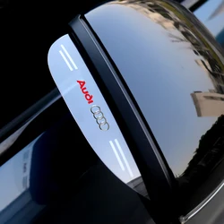 2Pcs Car Rearview Mirror Rain Eyebrow Sun Shade Protector Accessories For Audi TT A1 A2 A3 A4 A5 A6 A7 A8 8P B6 B7 B8 C5 S Sline