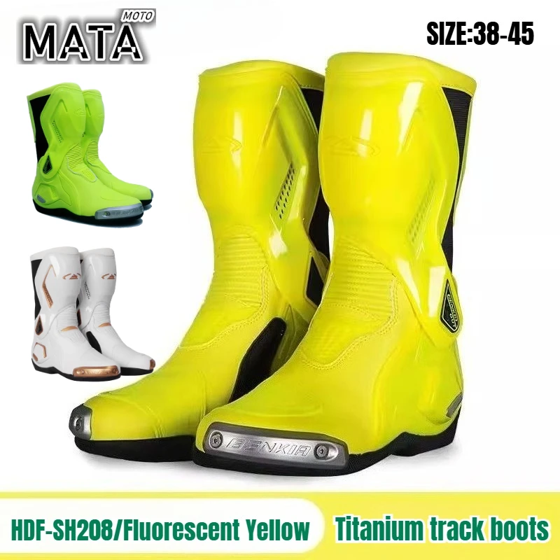 

HOT BENKIA Motorcycle Boots Knight Torque 3 Riding Boots Women Pink Black Motorbike Racing Boots Shoes Titanium AlloyToe