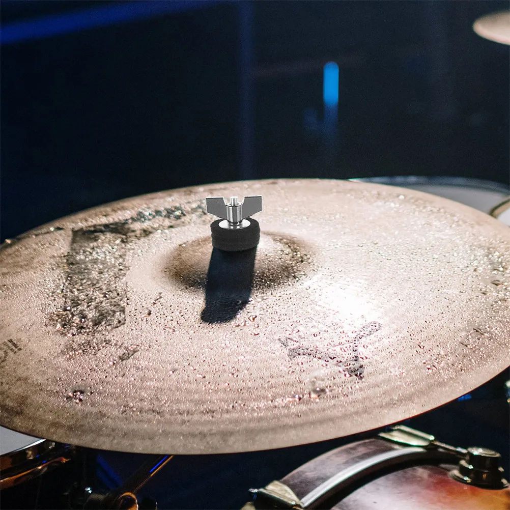 

Комплект из 2 универсальных держателей для тарелок, из сплава, с надежным креплением, для установки на барабанную установку, штабелируемые