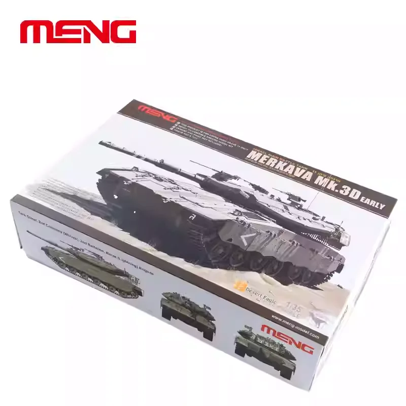 MENG TS-001 Carro armato da battaglia principale Israele Merkava Mk. Kit modello in scala di assemblaggio militare 3D precoce 1/35 Giocattolo fai da te, regalo da collezione