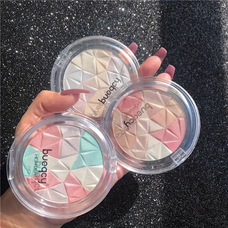 Makeup Highlighter Palette Bronzer Highlight Shimmer Glitter Face Ultra-concentrated Illuminator Body Glitter Brighten Skin