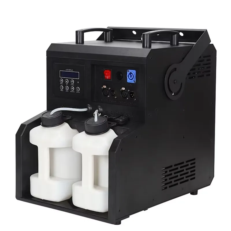 DJ Night Plastic Two Output 900w RGB 3in1 LED Bubble Fog Machine for Stadium bar Club Concert Disco Stage  Shopping Mall Events