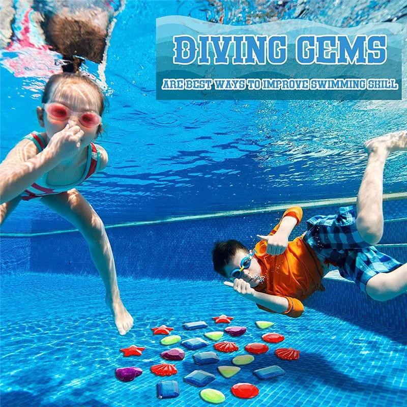 B49B-52 قطع الغوص الأحجار الكريمة بركة الحيوانات البحرية الأحجار الكريمة القراصنة الكنز الصدر الصيف السباحة تحت الماء #4