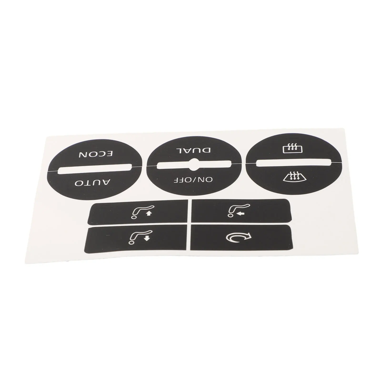 1x New A/C Control Button Worn Repair Kit Black Automotive Interior Decals Stickers For GOLF Mk5 2004-2008/-PASSAT 2005-2010