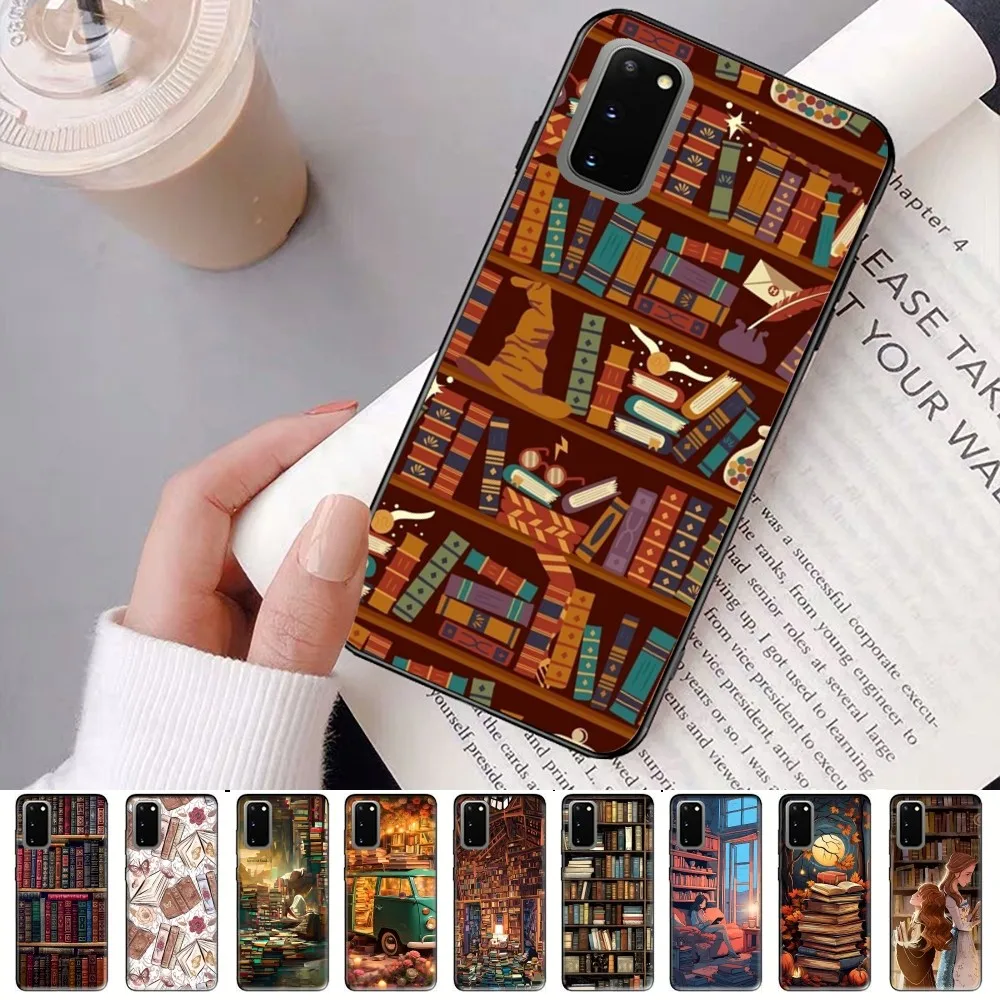 

Read Books Illustration Phone Case For Samsung S 9 10 20 21 22 23 30 23plus Lite Ultra FE S10lite Fundas