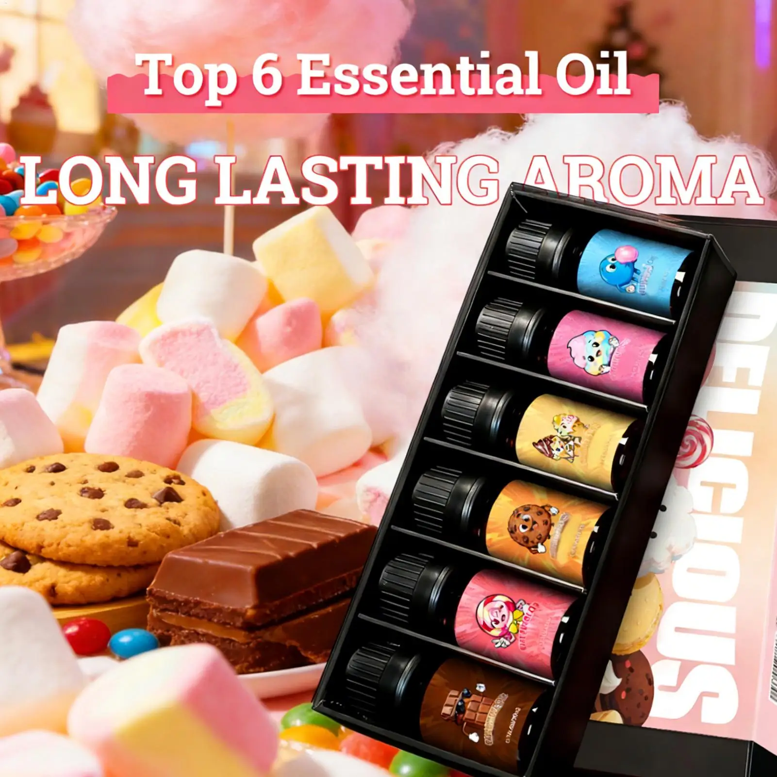 Lasting Candy Scent Aromatherapy Essential Oil Sweet-Inspired Candle Perfume oil For Humidifier Candle Soap Making Air Freshener
