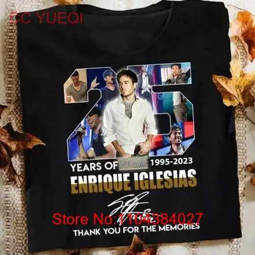 FREESHIP New Enrique Iglesias Concert Cotton Black S 5XL T Shirt 1D1719 long or short sleeves