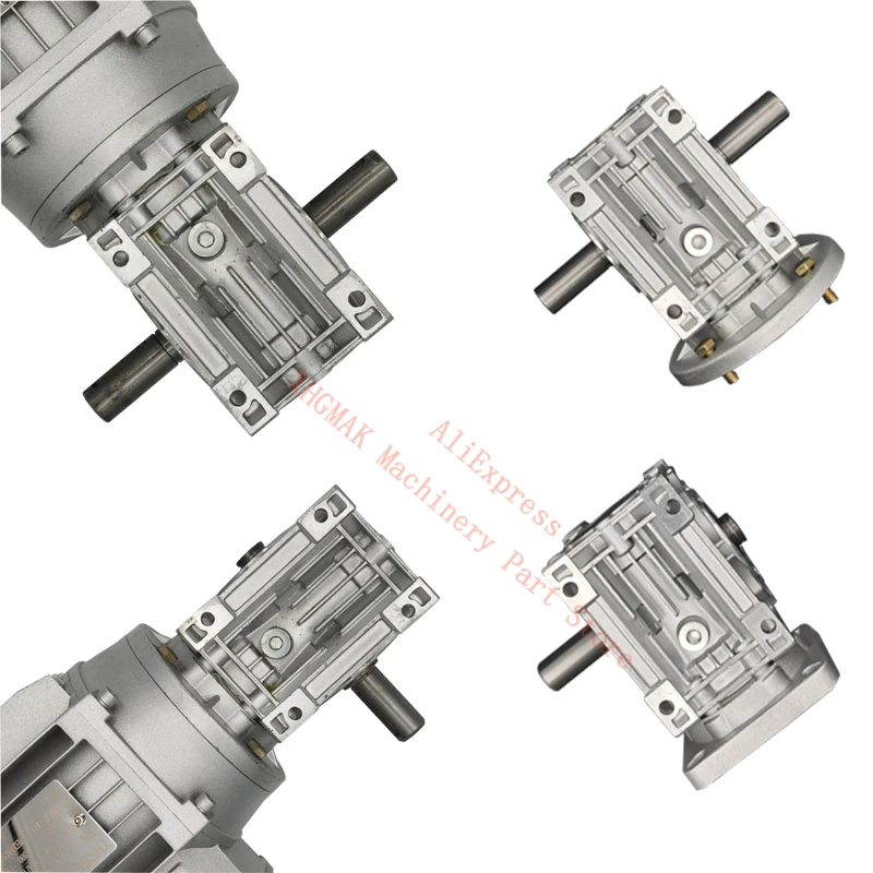 NMRV Worm Gear Reducer, Worm Shaft, saída simples e dupla, RV40