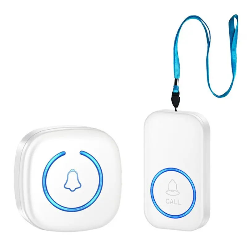 

Wireless Lanyard Button Call Pager Emergency SOS Pager Emergency Call Button For Kids Elderly Call System-VVNB