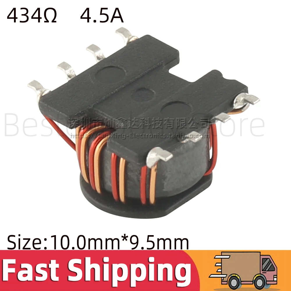 

5pcs JXSA1208-01 Differential Mode Choke Coil Inductor Impedance 434Ω 4.5A 434ohms 4500mA Signal Power Line Filter JXSA1208 01