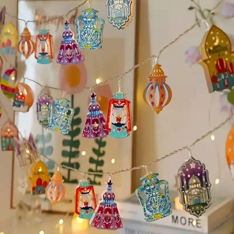 الإبداعية النفط مصباح القمر القلعة أضواء LED رمضان عيد مهرجان إسلامي هدية مسلم ديكور المنزل عطلة زينة زخرفية #4