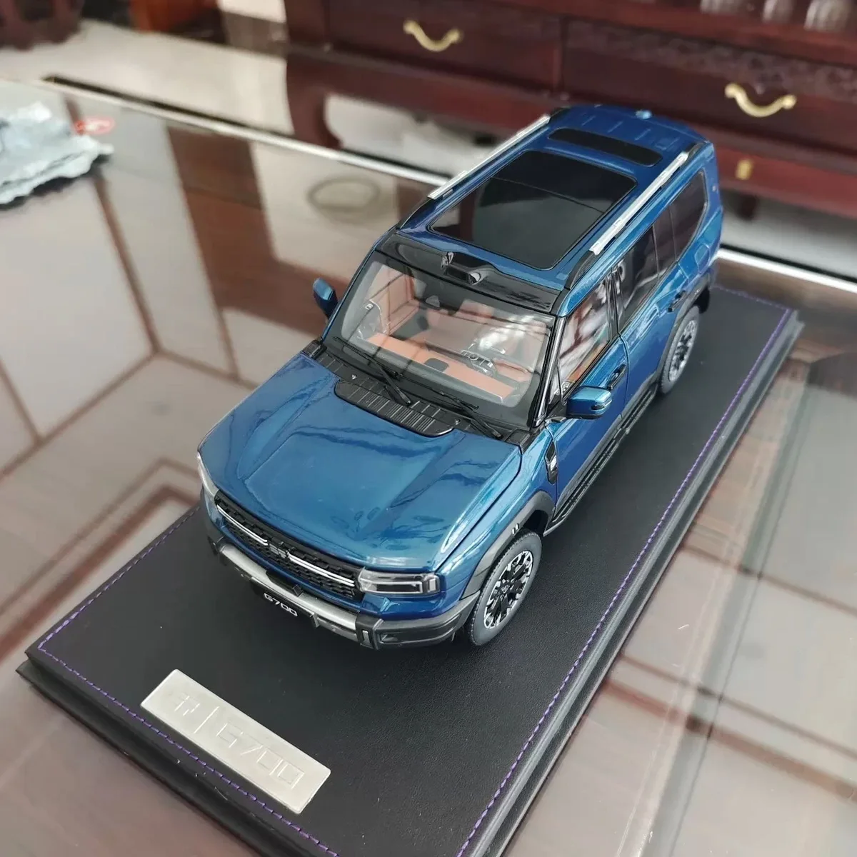 Jetour G700 Alloy Car Model,Chery Tabletop Decoration,Collection Display,Collect Show,Gift,Adult Play,Blue,1:18