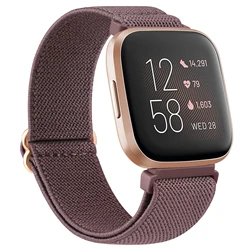 Nylonowa pasek do pętli do Fitbit Versa 1 2 Lite Smart Watch opaski elastyczne zamiennik miękki oddychający sportowy pasek bransoletka Correa