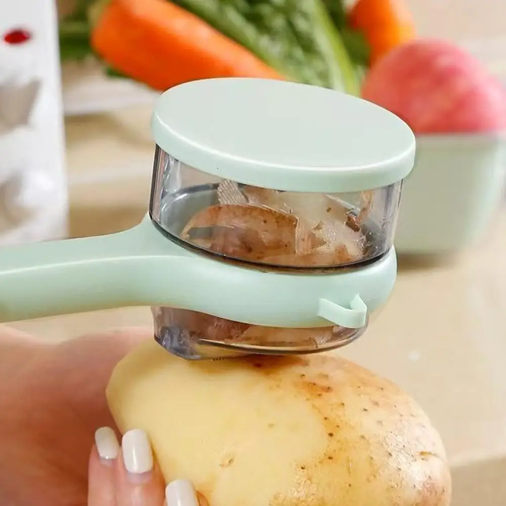 متعددة الوظائف نوع التخزين تقشير سكين تقشير مقشرة تقشير تخزين سكين المنزلية تقشير أنبوب سكين مع أبل سوب K7R3