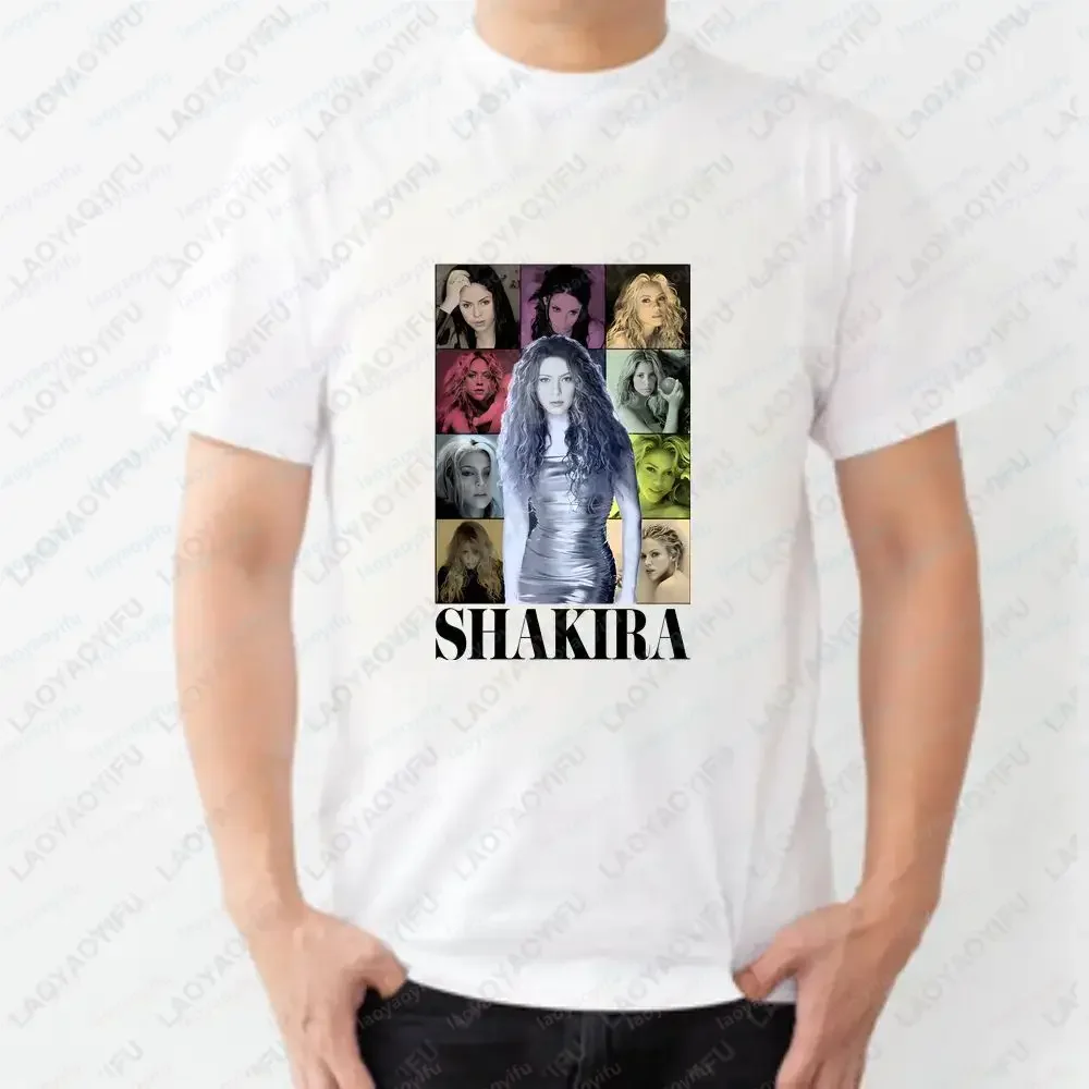 Shakira - Streetwear Summer Casual Trendy Multi-Purpose Short-Sleeved Men's and Women's Round-neck T-Shirt
