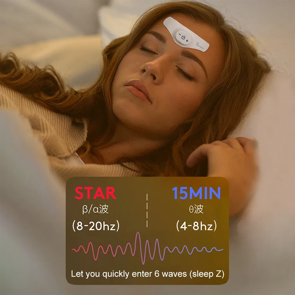 Sleep Machine, Sleep Aid, Anti Fatigue Electric Massager TENS Micro Current To Relieve Migraine And Headache Prevent Disease