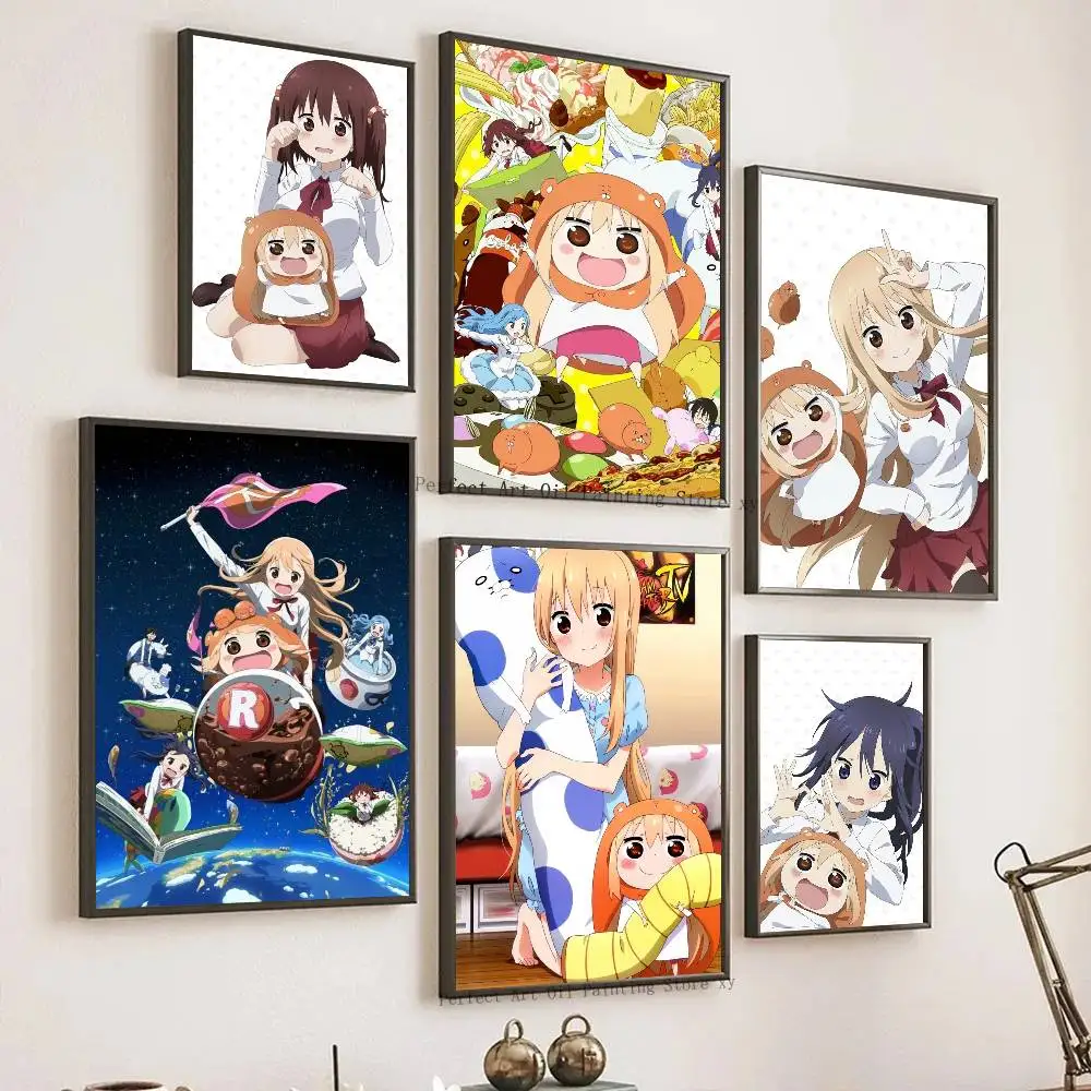 Himouto Umaru Chan Poster, Wohnzimmer, Bar, Café, hochwertige Leinwand, Vintage-Stil, Comics, Malerei, Kunst, Heimwanddekoration, Bild