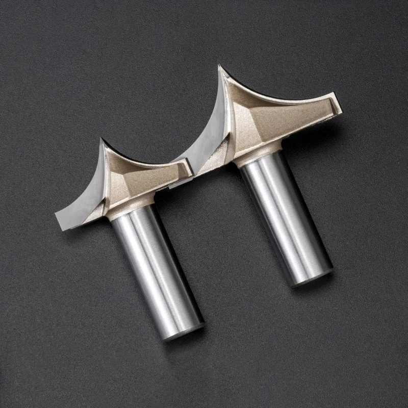1P Tideway Punt Snijden Carving R3.17 - R25.4 Snavel 1/2 1/4Inch Shank Tungsten Carbide Cnc Router bit Voor Gravure Machine Tool