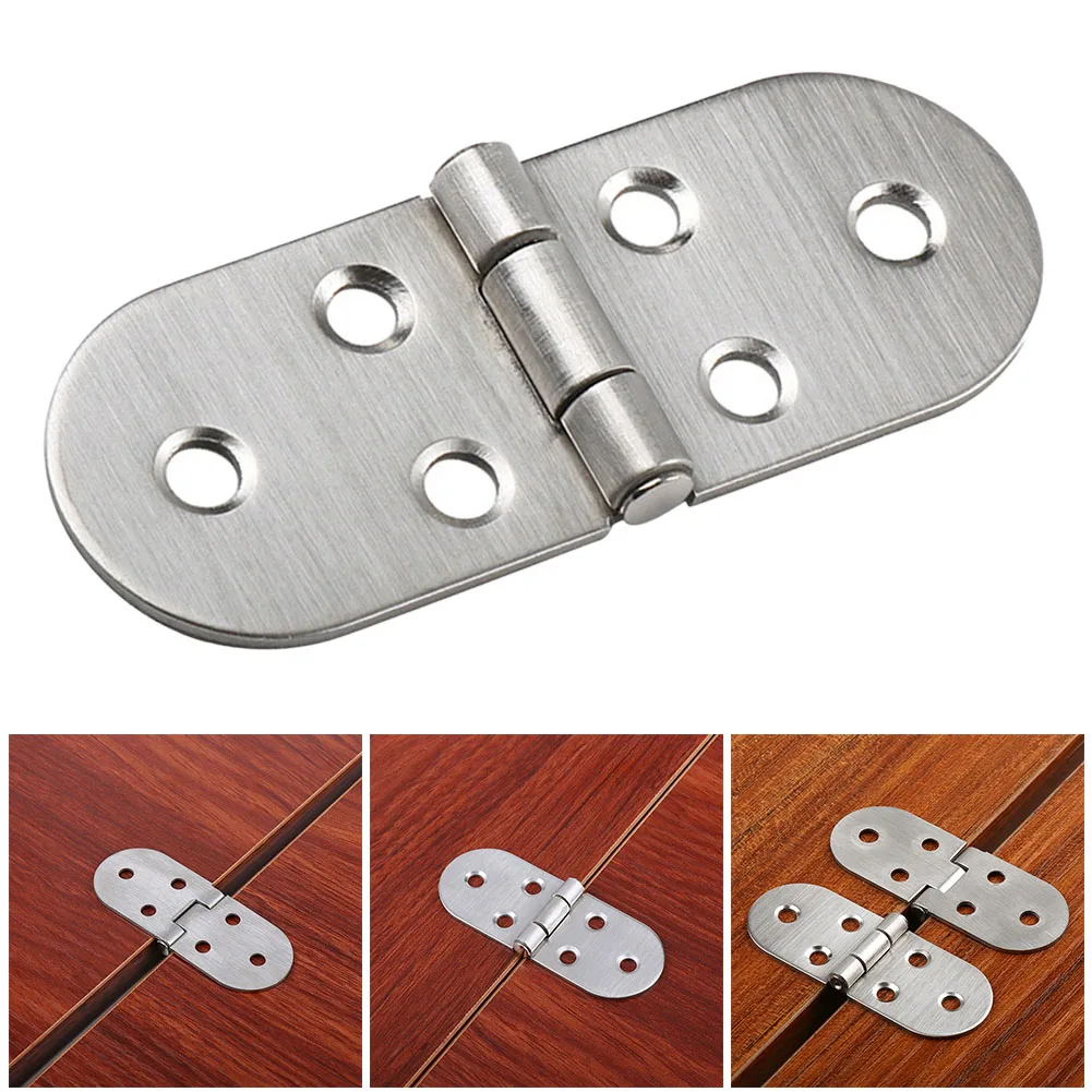 1pcs Stainless SteelTable Hinges Self Supporting Flush Mounted Cabinet For Folding Desktop Sewing Machine Home Hardware