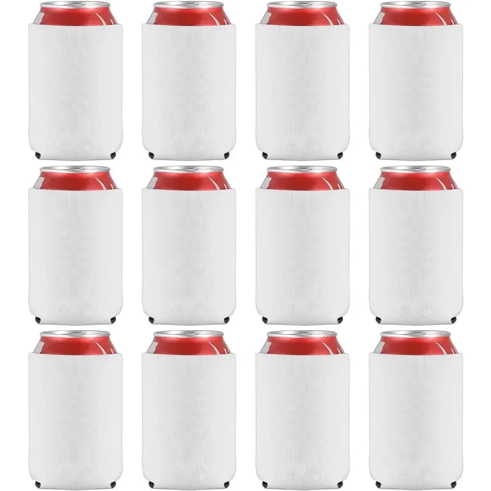 6pcs/12pcs Personalized Sublimation Neoprene Beer Can Cooler Sleeves, Perfect for Weddings and Bachelorette Parties