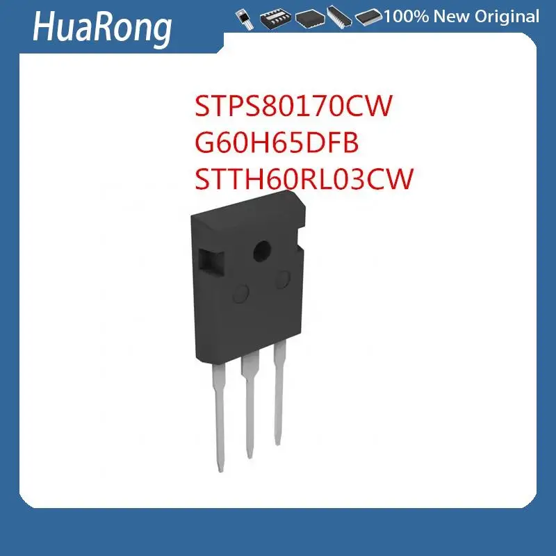 5PCS/LOT    STPS80170CW    170V 80A    G60H65DFB  STGW60H65DFB    650V 60A     STTH60RL03CW   STTH60RL03    TO-247