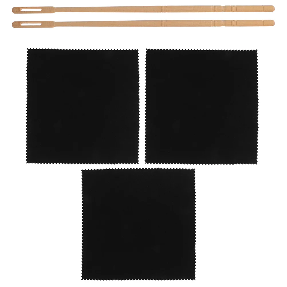 

1 set Flute Cleaning Rod Cloth Kit Maple Wood Rods Cloths Inside Maintenance Accessories Supplies Musical Instruments Flute Care