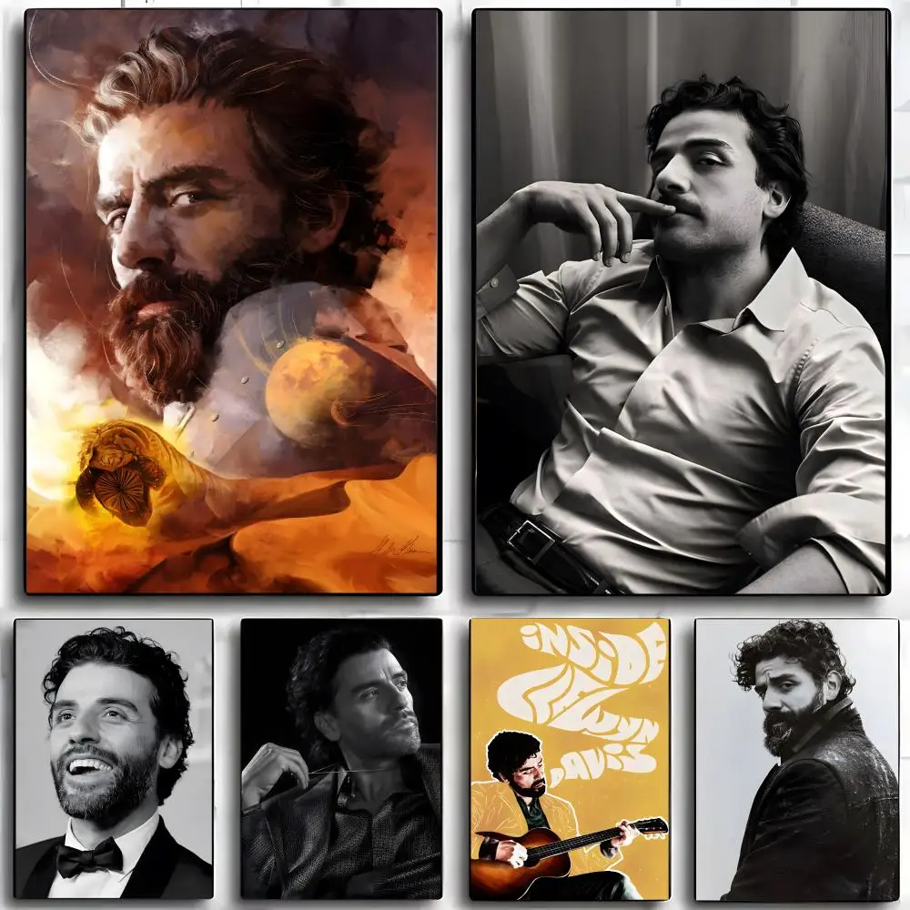 Actor  O-Oscar I-Isaac Poster Wall art print art suitable for living room bedroom bar parlor home decor gift