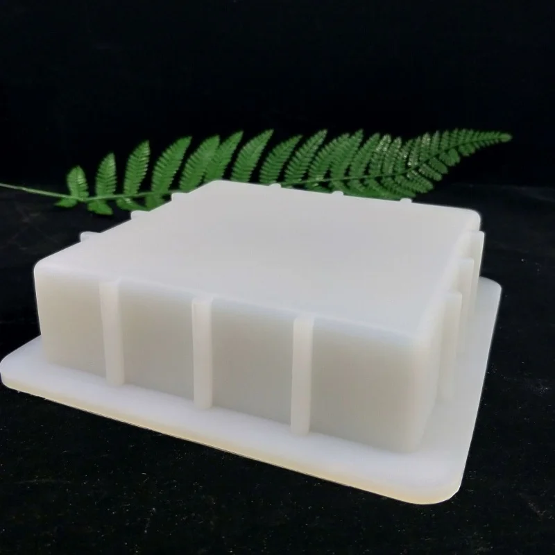 0.5L/1.1L/1.2L/1.4L Square Rendering Soap Silicone Mold Loaf Soap Making Mould Handmade Soap DIY Crafts Silicone Soap Decoration