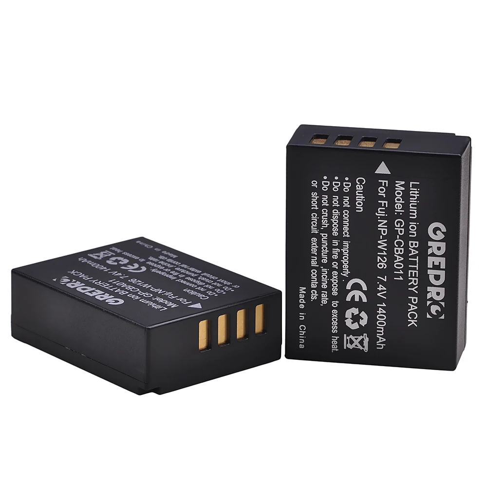 NP-W126 NP-W126S Battery / Charger for Fujifilm X-T30 II, X-T200, X100V, X100F, X-S10, X-T3, X-T2, X-T1, X-T100, X-Pro3, XT30