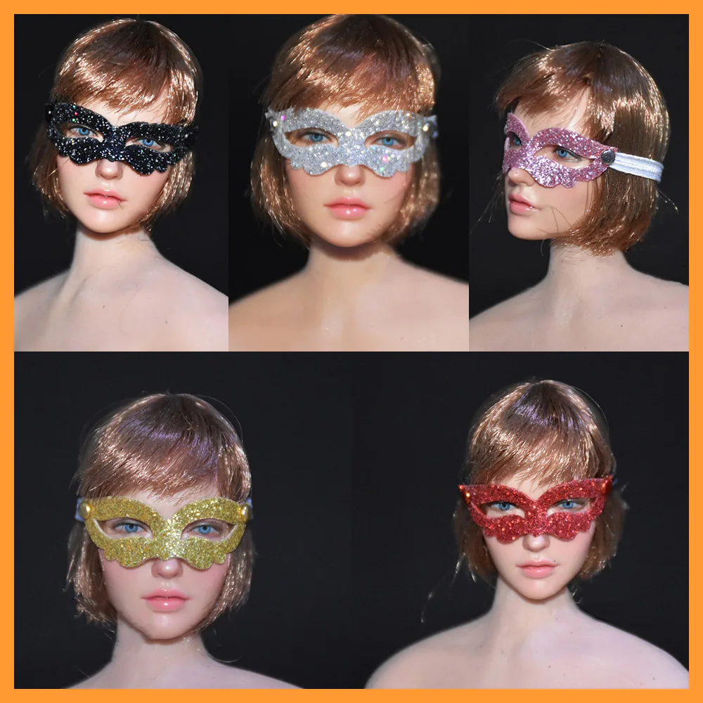 1/6 Men Women Masquerade Ball Masks Vintage Carnival Shiny Eye Mask Party Masks Cosplay for 12