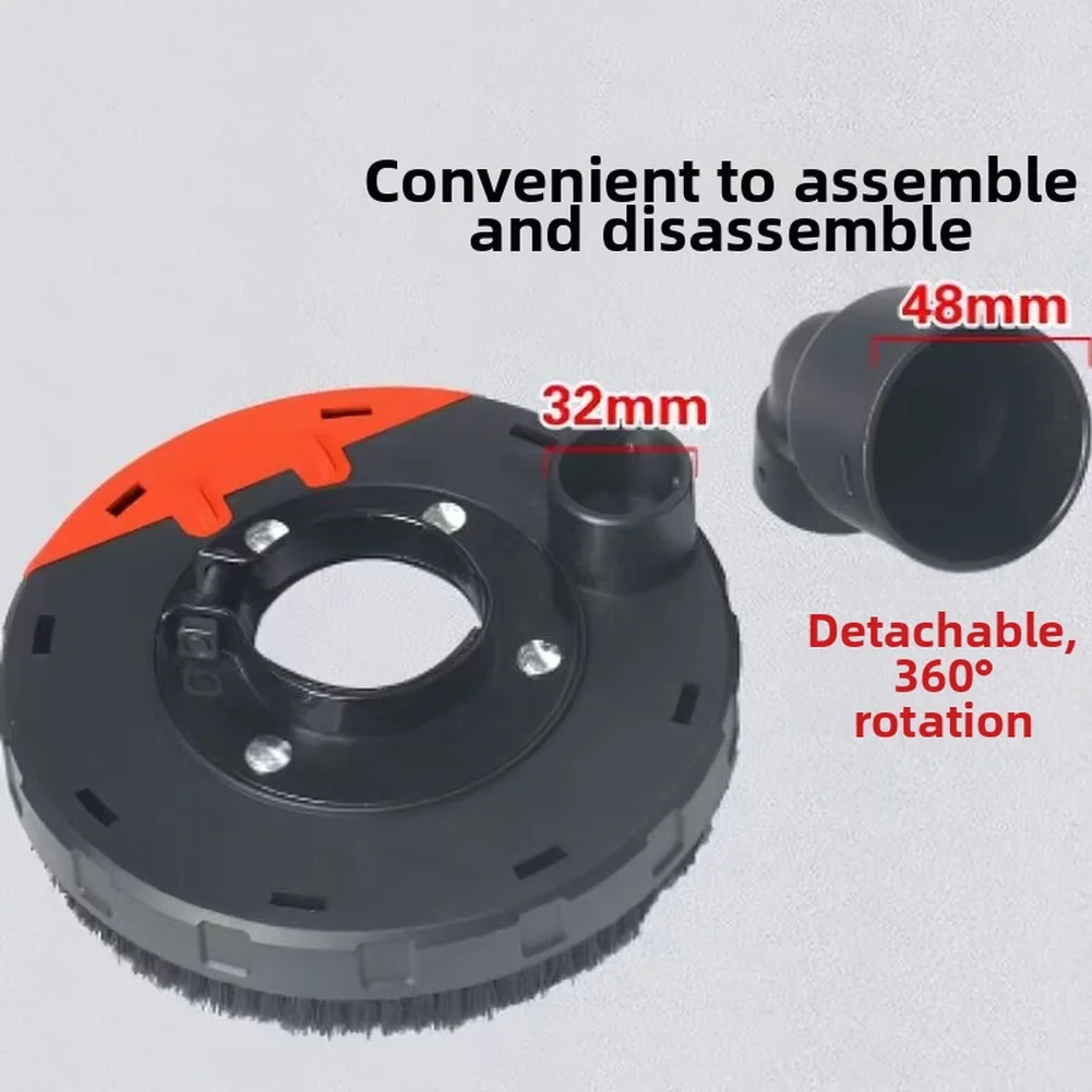 100/ 115/125/180 Angle Grinder Dust Cover Surface= Grinding Concrete Stone Universal=Surface Dust Collection Cover Tool