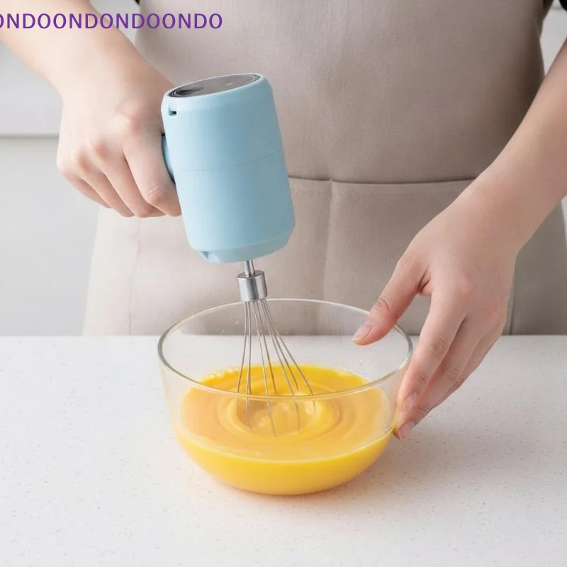 Portable Detachable Cordless Egg Beater USB Rechargeable Handheld Whisk for Home Baking Pancake Batter Mixing