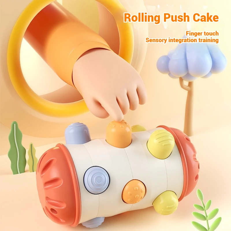

Montessori baby early education toys roller rolling music push push music press soothing hand grasping educational toys