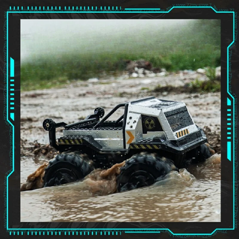 Rc Children Toy Remote Control Four Wheel Drive Off Road Charging Fully Waterproof Climbing Stunt Car Building Block Racing Gift