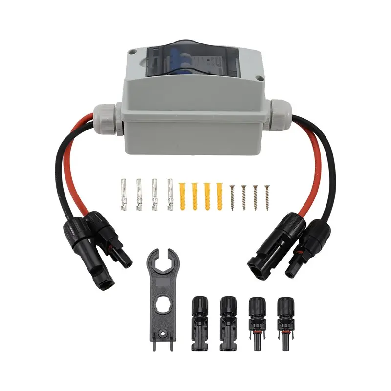 [NEWA08R】 DC 500V IP65 Waterproof PV Circuit Breaker Box With Connector 32A For Solar Panels Disconnect Switch