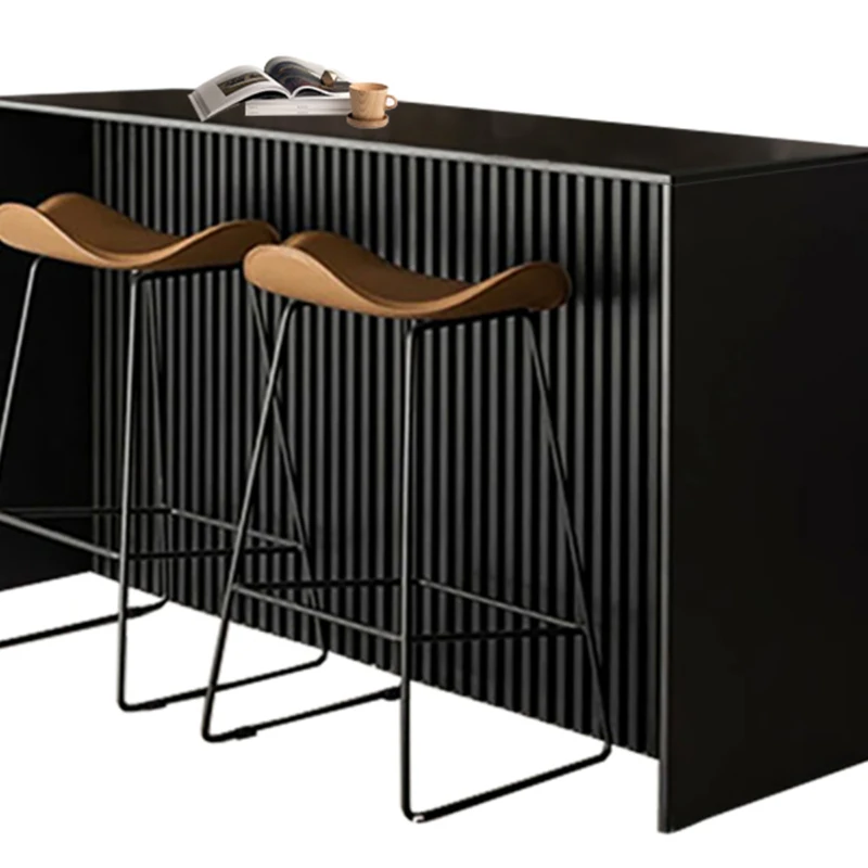 Black Nordic Reception Desks Stylish Counter Front Desk Reception Desks Office Luxury Mostrador Negocio Commercial Furniture